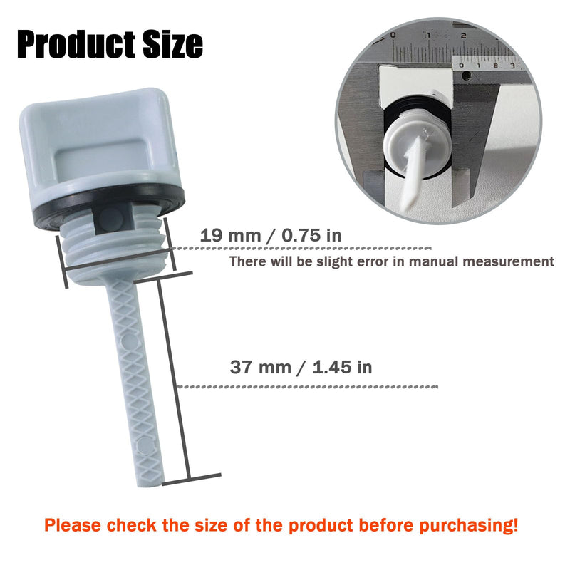 WOTIAN GX160 Oil Filler Cap Assembly 15600-Z0T-810 Compatible with Honda GX120 GX160 GX200 Engine Oil Dipstick 15600-Z1T-000 15600-ZE1-003 Water Pump Oil Filler Gray
