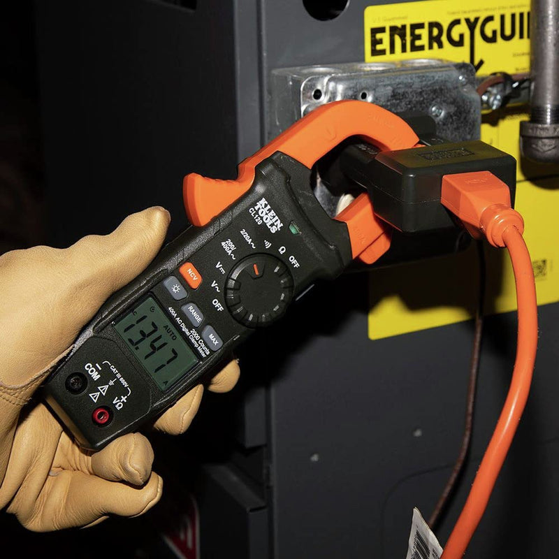 Klein Tools 69409 Line Splitter for Clamp Meter, Measures up to 15A Current Draw, 10x Measurement, Designed for North American Outlets Handheld