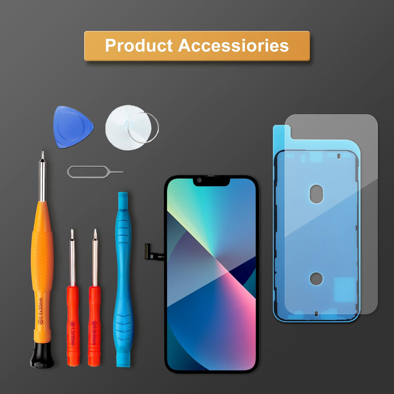 LL TRADER Screen Replacement for iPhone 13 Pro Max 6.7" LCD Retina FHD Display COF Touch Screen Digitizer with Repair Tool Kits, Waterproof Tape, Screen Protector (Truetone programable) new for USA 6.7" for 13 PRO MAX