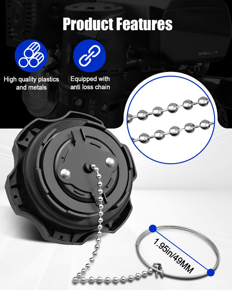 17 173 49 Gas Fuel Cap Lid Fit for Kohler SH255 SH265 SH270 CH245 CH255 CH260 CH270 CH395 CH440 Engine Replace 17 173 49 S, Fuel Tank Cap with Fuel Filter