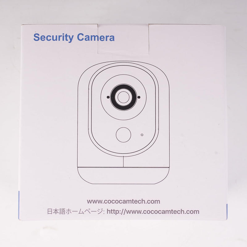COCOCAM 2K Indoor Pan/Tilt Security Camera with 5200mAh Battery, WiFi Camera,Wireless for Baby Monitor/Pet/Home Security, AI Recognition, PIR Human Detection, 2.4G WiFi (White) white