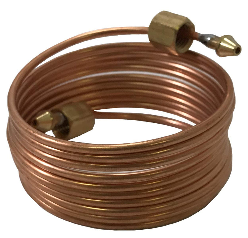 Sherco-Auto Mechanical Oil Pressure Gauge 72" Inch Copper Line Tubing Install Kit w/Fittings