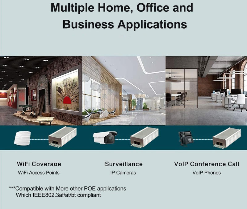 2.5G Gigabit POE++ Injector, Supplies PoE (15.4W), PoE+ (30W), or PoE++ (90W), Converts a Non-PoE Port to A PoE++ 2.5G Port, Integrated Power Supply, Replace for TRENDnet TPE-119GI,Up to 328ft 2.5G_90W_POE++