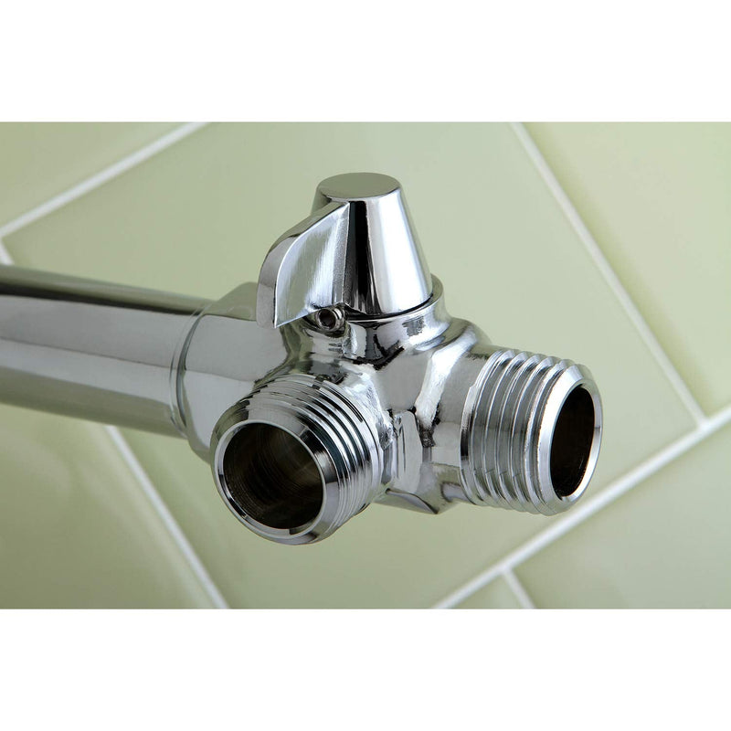 Kingston Brass K160A1 Designer Trimscape Showerscape Wall Mount Shower Arm Diverter, Polished Chrome 2.13 x 1.5 x 1.25
