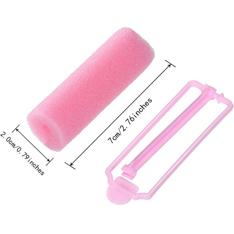 36 Pieces Foam Sponge Hair Rollers Flexible Sleeping Curlers Soft Hairdressing Curlers for Women Girls Hair Styling