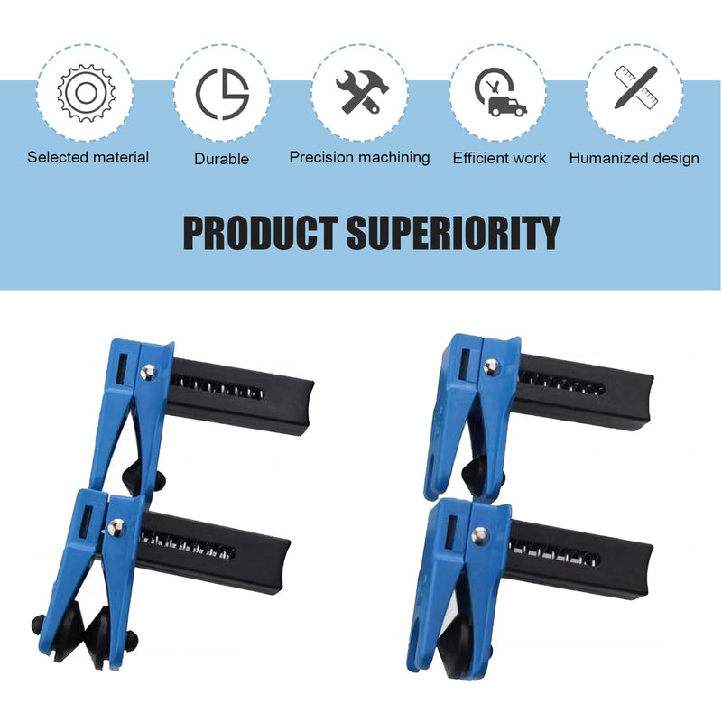 4 PCS Car Brake Line Clamp, Brake Oil Line Plug Tool, Brake Oil Line Guard, Universal for Most Cars (Blue)