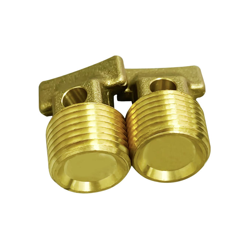 Boat Garboard Drain Plug - 1/2" NPT Thread,Solid Brass Drain Plugs commonly Used in Boat Hulls 2pcs