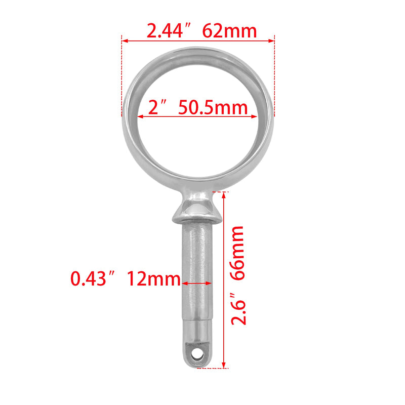 Stainless Steel Oarlock Sockets Side Mount Paddle Brackets Marine Boat Yacht 2Pcs