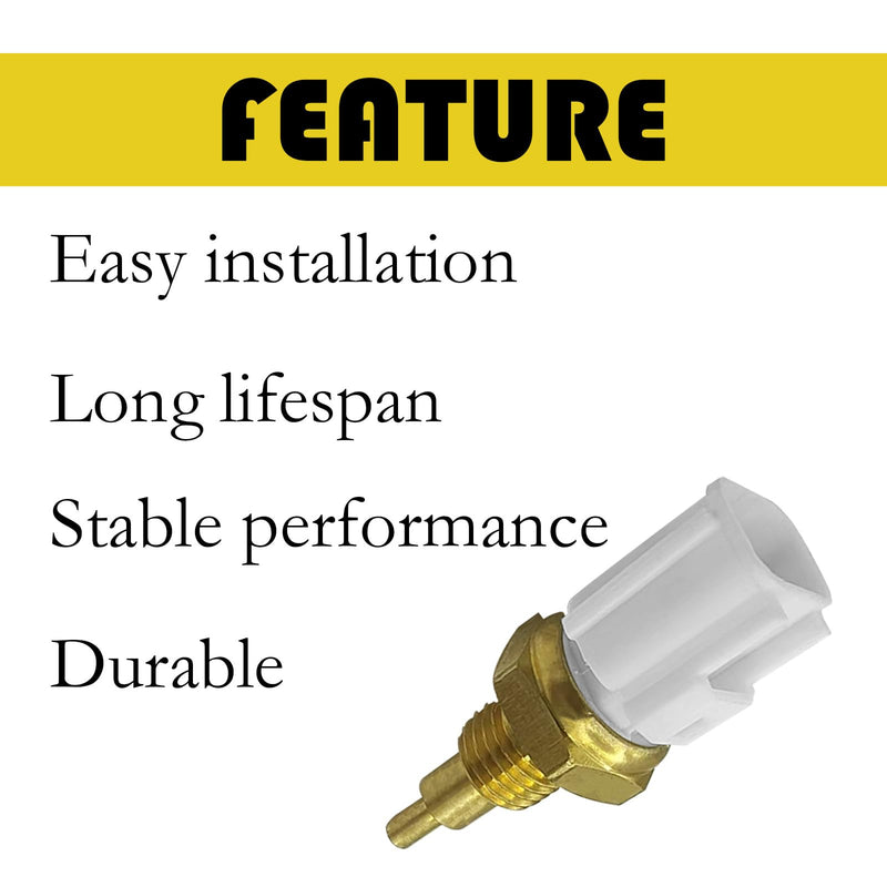 Coolant Water Temperature Sensor, Compatible with T0yota, High-Lander, Lexus, RAV4, Camry, Land Cruiser, Ava-lon, Corolla, Sequoia, ES350, Replace 89422-33030 89422-06010 179700-0480