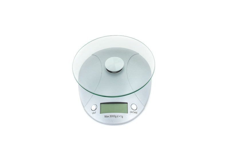 Fox Run Digital Kitchen Scale with Removable Glass Tray, 7.25 x 6 x 1.5 inches, Multicolored