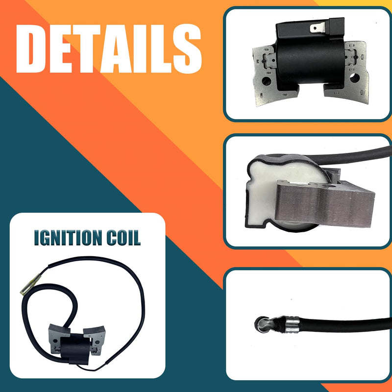 RPM REV Limiter 1019094-01&Ignition Coil with Cap 101909201& Ignition Module 21119-2161 with Spark Plug Compatible with Kawasaki FE290D FE350D for Club Car DS & Precedent Gas Golf Carts 1997-UP