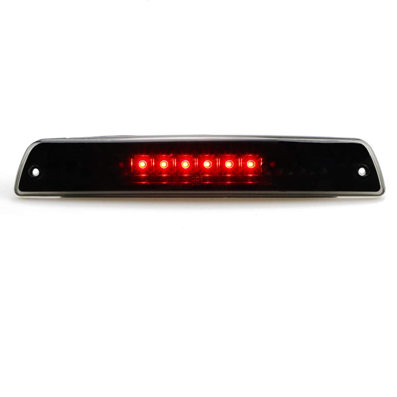 Tresound For 1994-2001 Dodge Ram 1500/2500/ 3500 Third 3rd LED Brake Light Cargo Lamp High Mount Brake Light Replacement (Black+ Smoke Lens) 1994-2001 Ram 1500/2500/3500 Black Housing Smoked Lens