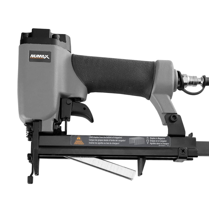 NuMax SFWS Pneumatic 20-Gauge 9/16" Fine Wire Stapler – Compatible with Arrow® T50® Staples