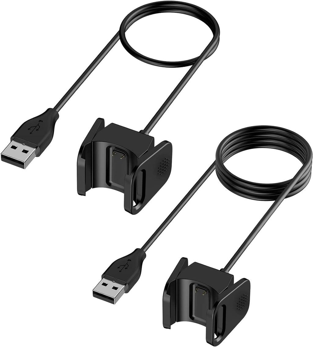 Vancle 2 Pack Charger for Fitbit Charge 3/Charge 4, Durable USB Charging Cable Dock Stand for Fitbit Charge 3/Charge 4 Smartwatch