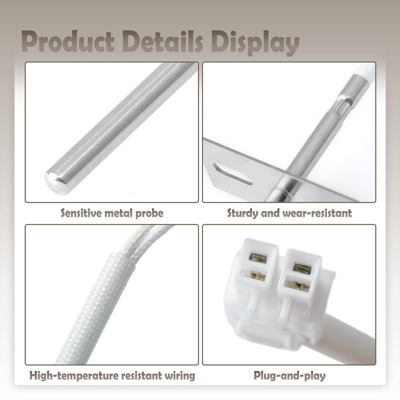 EBG61305801 Oven Range Temperature Sensor Probe Compatible with LG LRE30453ST LREL6323S LREL6325F Ovens, Replace EBG61305805 4210332 AP5989951 PS11732697 EAP11732697