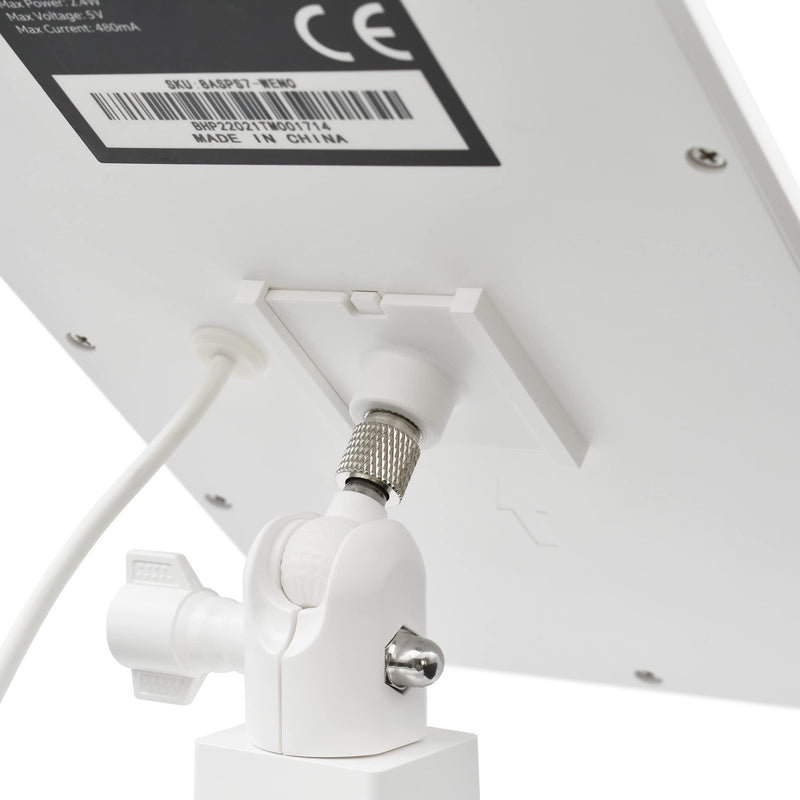 Holicfun Universal Solar Panel Gutter Mount for Ring, Arlo, Eufy, Wyze, Reolink Solar Panels and More (White) White