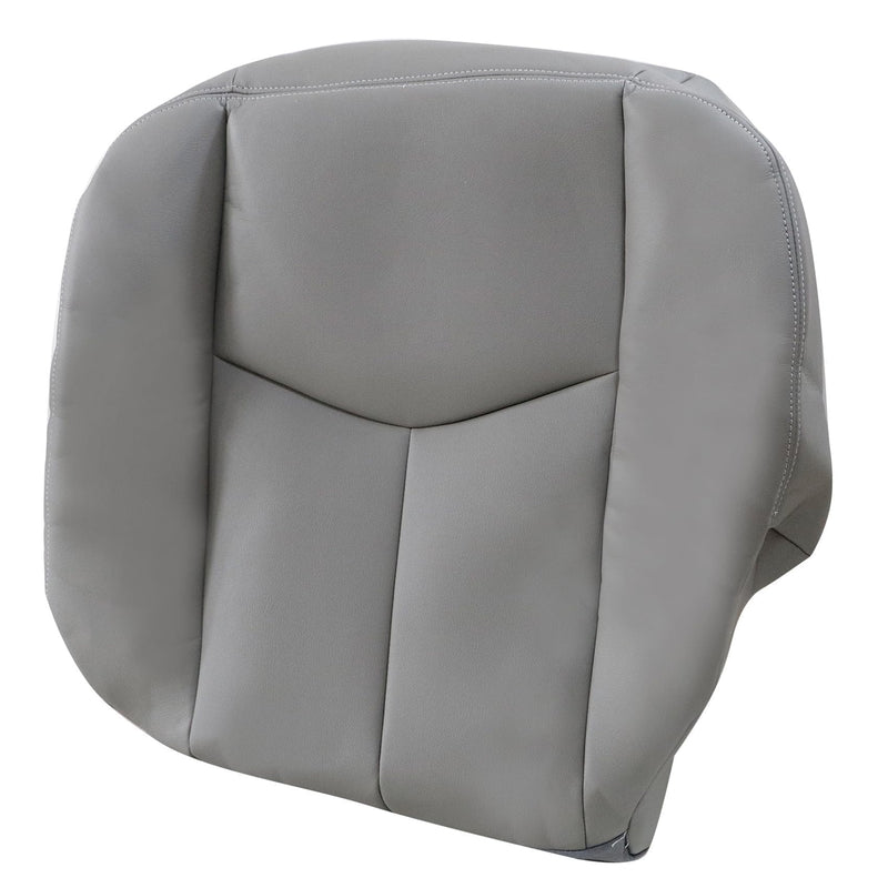Priprilod #922 Gray Microfiber Leather Driver Side Bottom Replacement Seat Cover Compatible with Chevy Silverado Tahoe Suburban Avalanche GMC Sierra Yukon 2003 2004 2005 2006