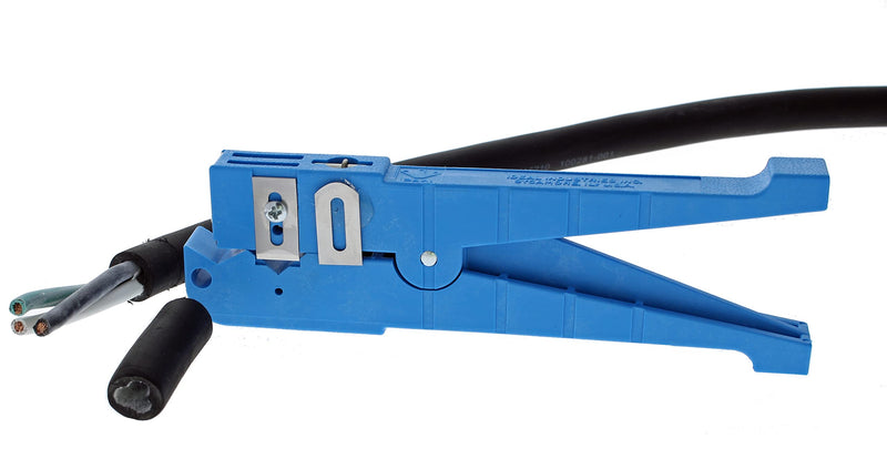IDEAL Industries, Inc. 45-164 Ringer Adjustable Blade Cable Stripper, Cable Stripping Tool for 1/4 in. - 9/16 in. O.D. Cable, Blue, 1 Stripper 1/4" - 9/16" Cables