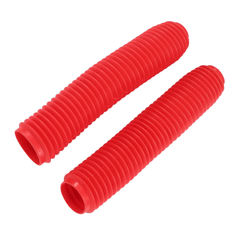 Keenso Pair Motorcycle Front Fork Shock Boots Dust Cover, Rubber Replacement for RM125 DR250 DRZ400 400 Other Other Other (Red), GeerPYBVZV6h9d-13