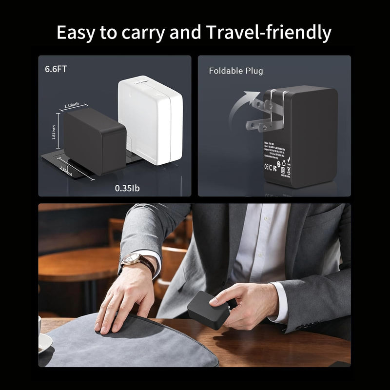 45W Surface Pro Charger USB C Compatible with Microsoft Surface Pro (2026) 13-inch/Surface Pro 12 2-in-1 Laptop/Tablet (2025) Surface 45W USB-C Universal Black AC Indoor Adapter