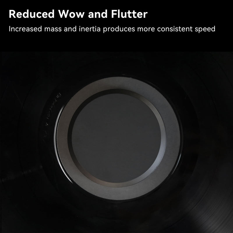 ANGELS HORN 303g Vinyl Record Weight Stabilizer for LP Turntables | Aluminum Clamp, Protective Rubber Pad, Reduce Vibration & Improve Sound Quality, Universal Compatibility for Vinyl Lovers