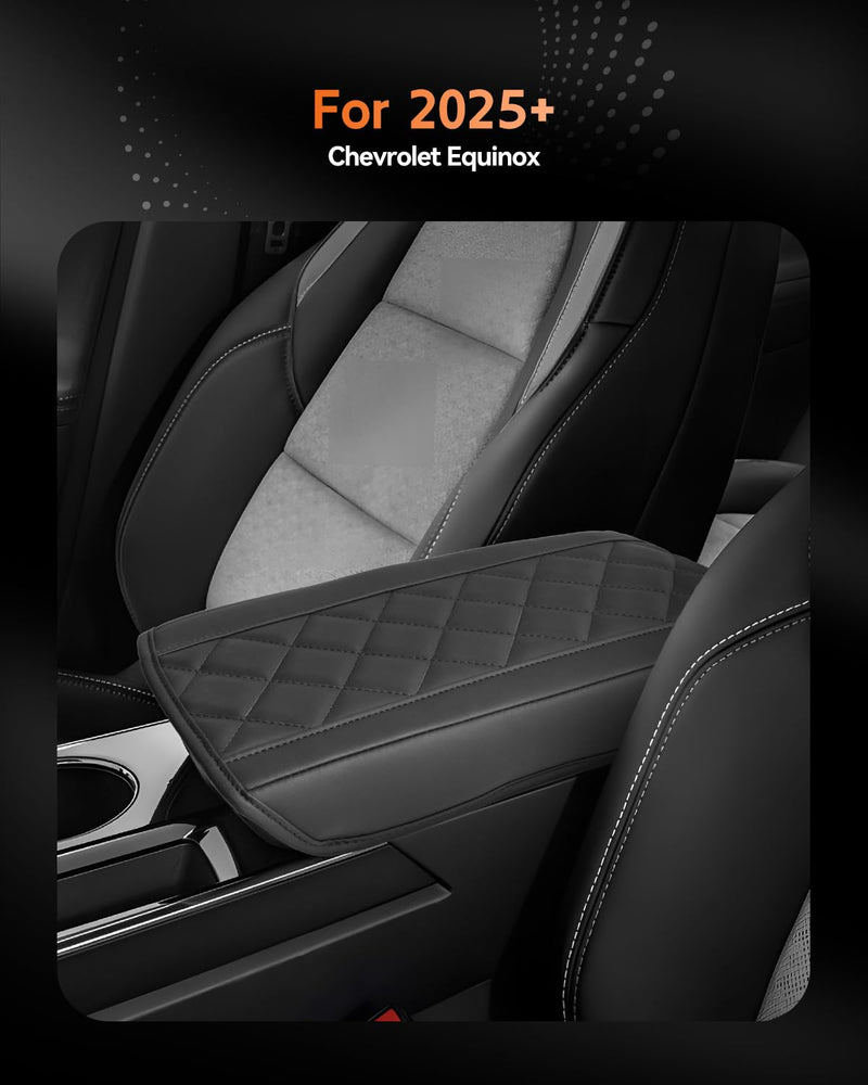 CDEFG for Chevrolet Equinox 2025 2026 Center Console Cover Armrest Box Cover for Chevy Equinox (LT, RS, Activ) Accessories Arm Rest Protector NOT for Equinox EV Equinox 2025+ Thin (NOT for Equinox EV)