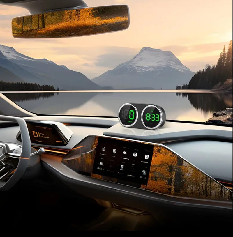 GPS Heads Up Display for Cars Digital Dashboard Speedomete with MPH/KMH, Universal HUD Display Car with 2M USB Cable and Clock, QC3.0 Fast Charger, Plug & Play for Car Boat Truck Motor SUV Golf Cart