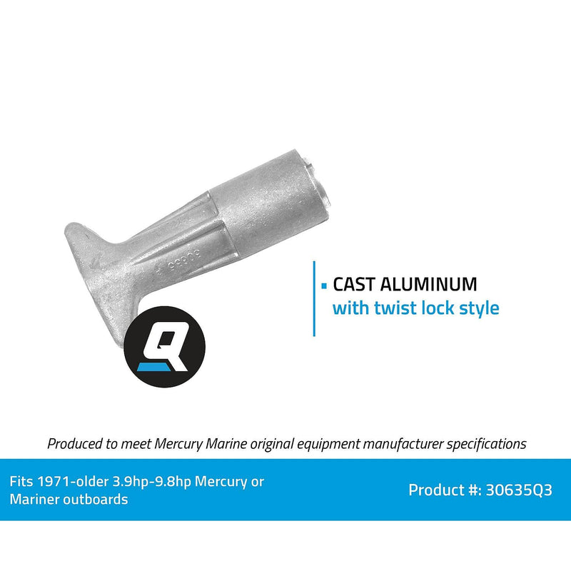 Quicksilver 30635Q3 Cast Aluminum Twist-Lock Style Marine Fuel Line Connector