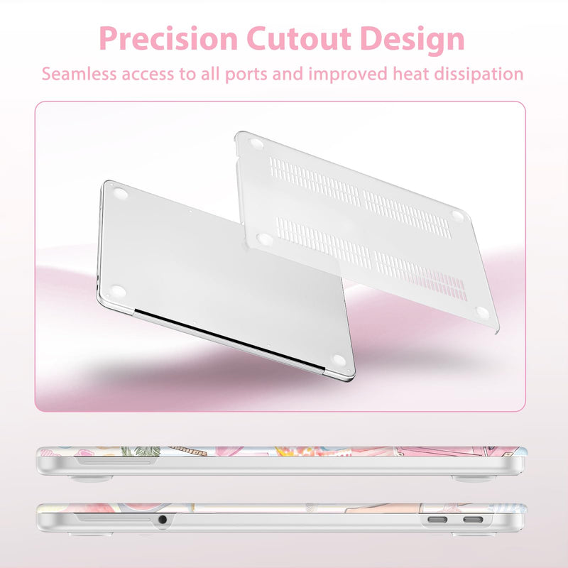 AKIT Compatible with MacBook Neo Case 13 inch 2026 Release Model A3404 | 3 in 1 Hard Shell with Screen Protector & Keyboard Cover,Snap-On Protective Cover for MacBook Neo 13 inch,Summer Beach Summer Beach