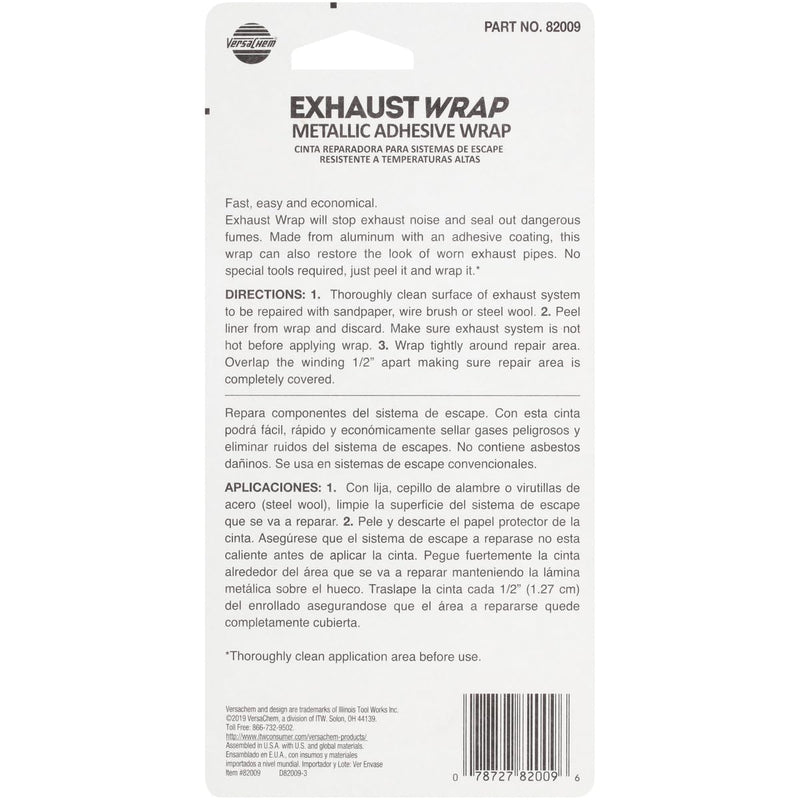 Versachem 82009 2" x 40" Exhaust System Repair Tape 2 Inch x 40 Inch, (Single Unit)