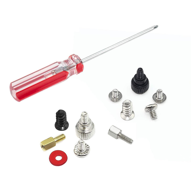 300PCS Personal Computer Screw Standoffs Set Assortment Kit with a Screwdriver for Hard Drive Computer Case Motherboard Fan Power Graphics