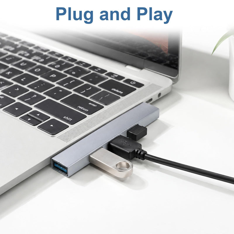 Laptop USB Port Expander, USB Splitter for Laptop | Wireless Usb Hub Usb A 4 Port Hub for Laptop,Windows PC,Printer,Flash Drive,Mobile HDD, Notebook PC