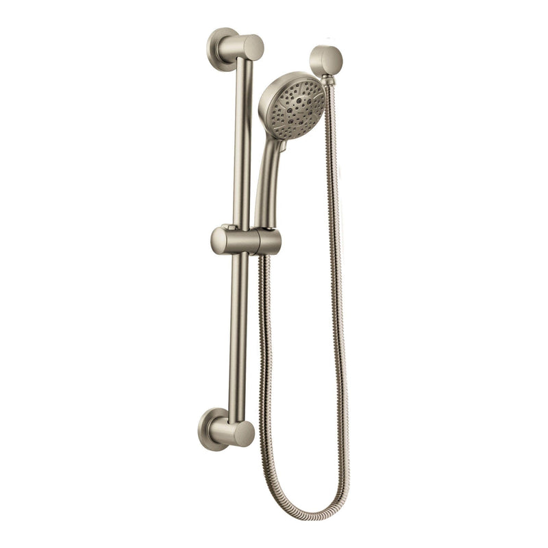Moen Round Drop Ell Handheld Shower Hose Wall Connector, Brushed Nickel Finish, A725BN 0.5 Inch IPS