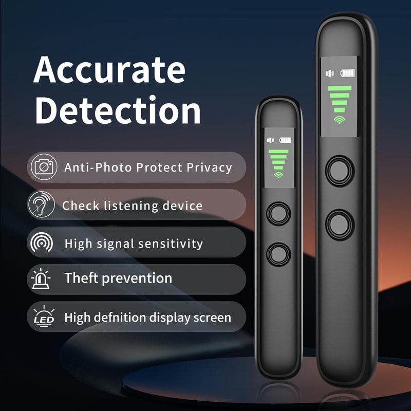Hidden Camera detectors,Device Detector,Portable,Intelligent Infrared Detector,for Hotels, Office, Home,Protect Your Privacy in All aspects black short_queen