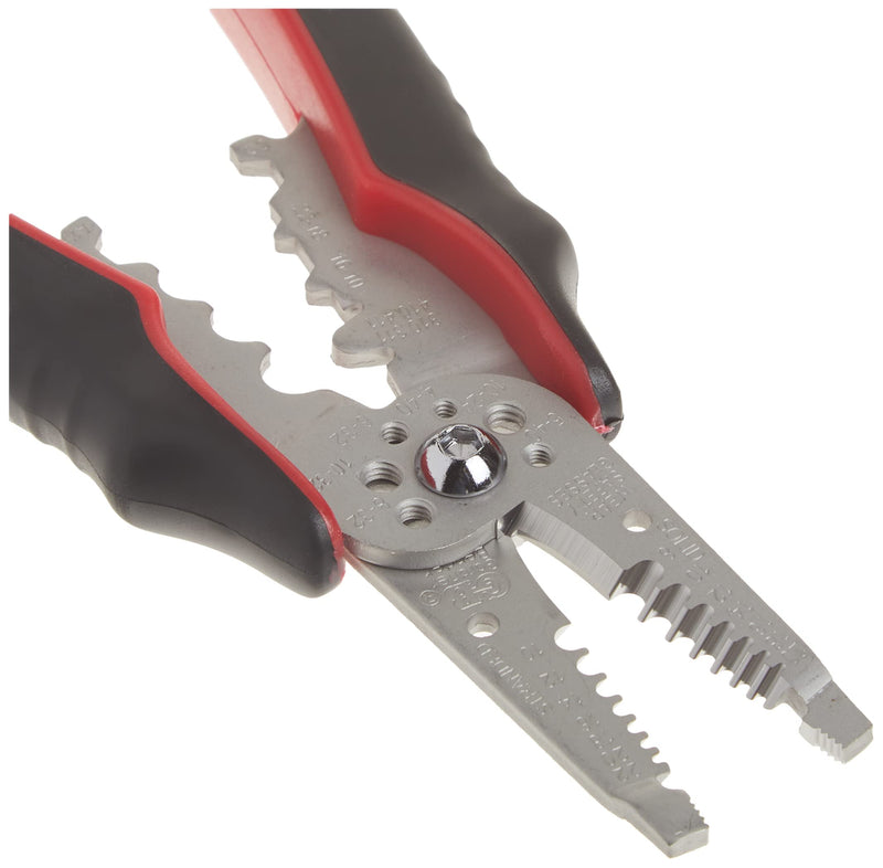 Gardner Bender GESP-70 Professional Grade ArmorEdge 3-in-1 Wire Stripper/Crimper/Cutter, Stainless Steel, 22-10 AWG , Black Stripper & Crimper - Symmetric