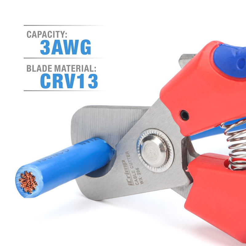 iCrimp Battery Cable Lug Crimper C/W Wire Cutter