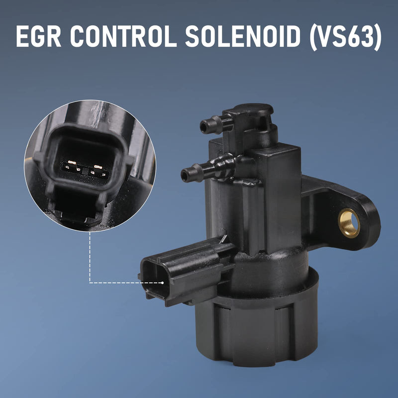 EGR vacuum solenoid valve vs63 replacement for 1997-2008 Ford Contour F150 E150 E250 E350 Escape Expedition Explorer Taurus Lincoln Blackwood Navigator Mercury Cougar F57Z9J459C F63Z9J459AA
