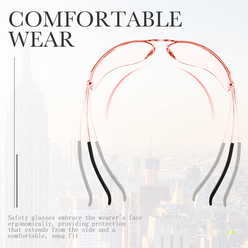 Queekay 24 Pairs Safety Glasses Unisex Anti Scratch Protective Goggles Impact Resistant Lens Eyewear As Pictures Shown