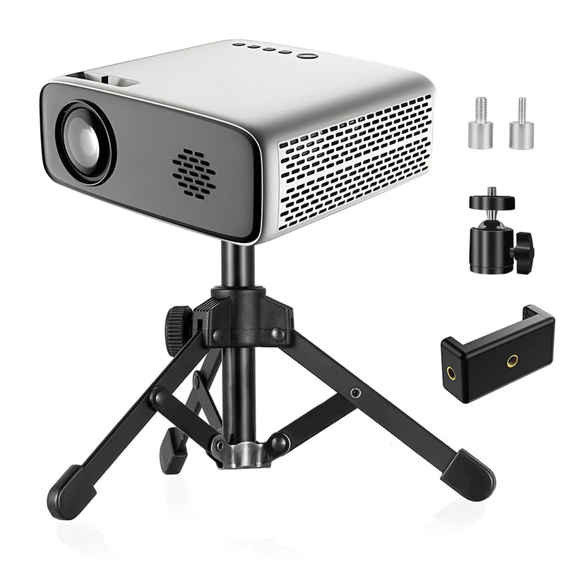 Mini Projector Stand, Table Top Mini Projector Tripod Stand with Tilt Angle Adjustable Small Tripod for Projector Mini, Cameras, DSLR, Smartphones