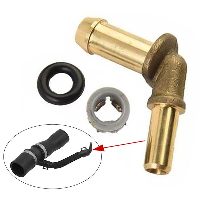 Thermostat Water Outlet Hose Connector Kit Professional Metal Water Pump to Thermostat Water Outlet Tube Connector Compatible with Jaguar Land Rover Range Rover 3.0L V6 5.0L V8 LR048474 LR049990