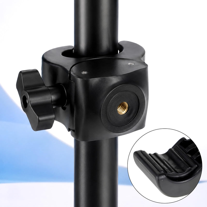 Camera Clamp Mount with 1/4 Threded Connector, Monitor Camera Clamp Mount Clip Holder Light Flash Holder Webcam Stand for Cameras Tripod Pole Pography Phone Video Live Stream