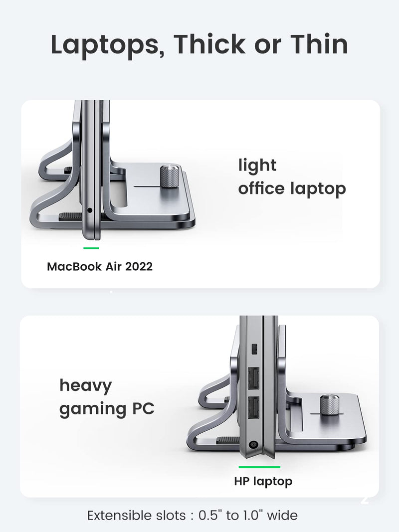 UGREEN Vertical Laptop Stand Bundle with Tablet Stand Holder