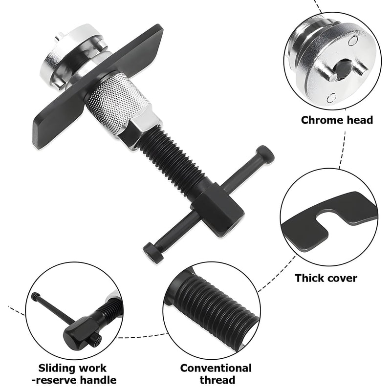 Car Brake Piston Wind Back Tool, 3pcs/Set Brake Caliper Piston Rewind Tool, Auto Rear Brake Pad Wind Back Tool, Brake Caliper Wind Back Tool for Replacement of Rear Brake Pad 3 PCS/Set