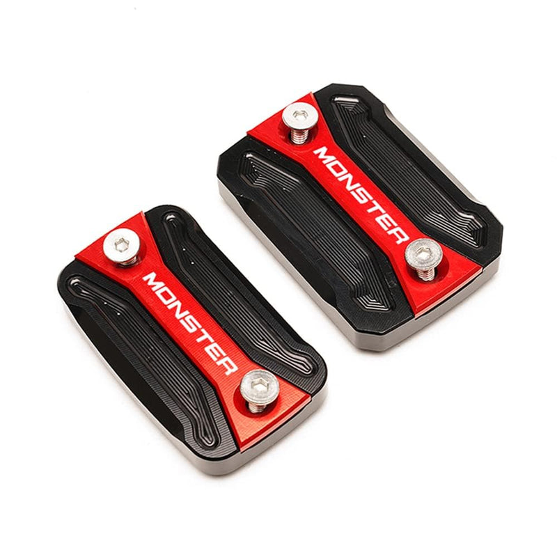 MOWOK Motorcycle Front Brake Cylinder Fluid Reservoir Cover For Ducati Monster 696 Monster 795 Monster 796 Monster 821 Accessories (Red) Red