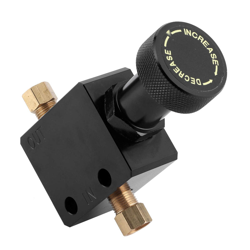 Brake Proportioning Valve, Aluminium Alloy Universal Brake Proportional Valve Adjustable In Line Disc Drum Brakes 150PSI‑1200PSI Pressure Range, Universal Fit For Car Modification