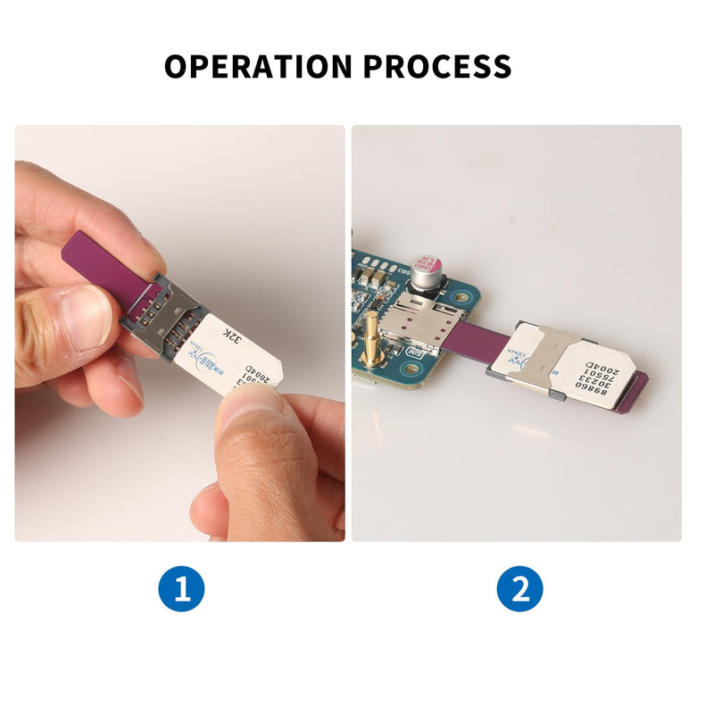 Nano Sim to Mini Sim Card Adapter Expander Test Board PCB Circuit Board Card Reader 2pcs