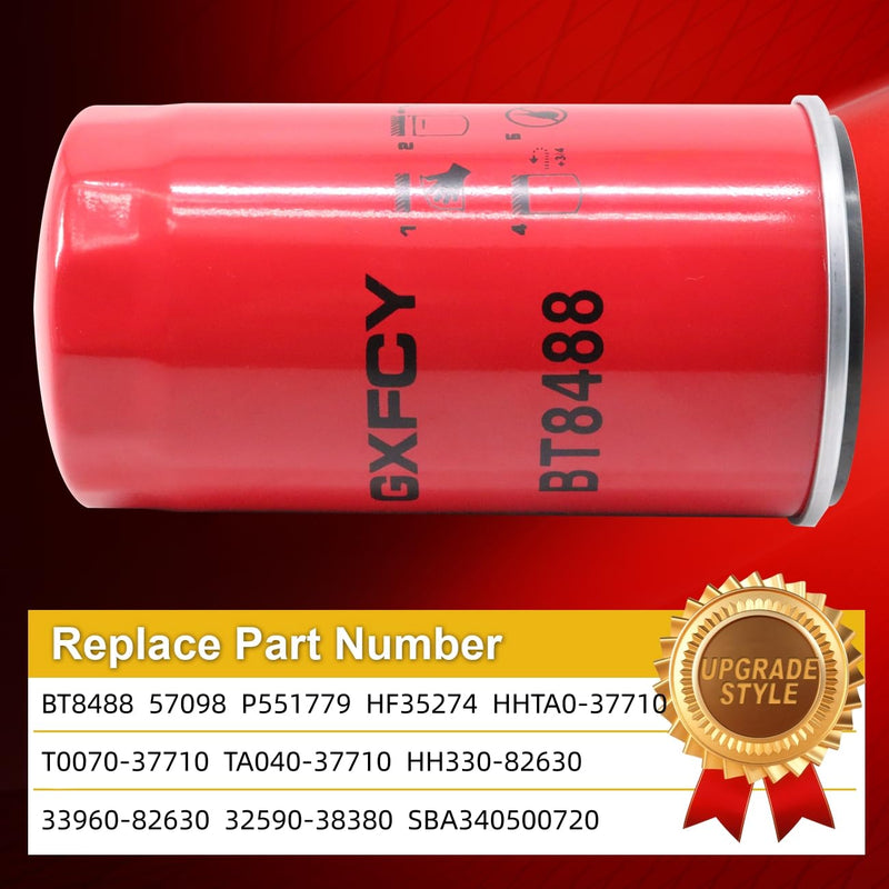 BT8488 Hydraulic Spin-On Filter Replace 57098 P551779 HF35274 HHTA0-37710 T0070-37710 TA040-37710 Compatible with Kubota Tractor L2900 L3130 L3300 L3410 L3430 L3560 L3710 L4600 L5040 M7040 MX4800