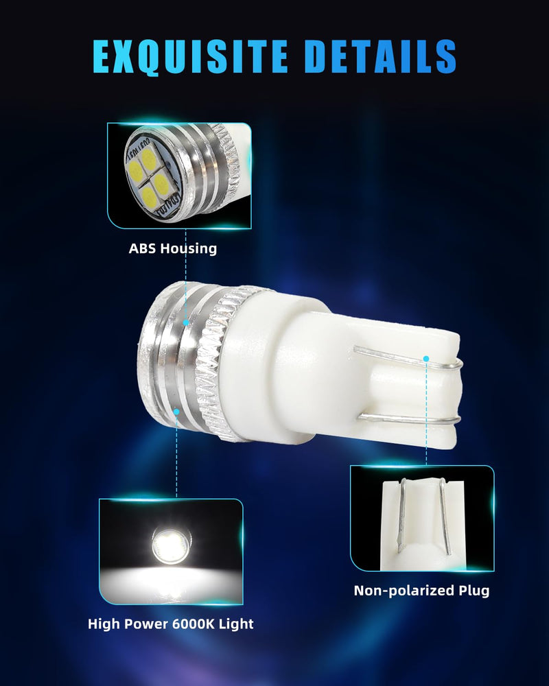 New 4 PCS LED Running Board Lights Compatible with 1st & 2nd Gen Le-xus GX470 & GX 460 (J120 J150) 2002-up, [IP67 Waterproof] [Can-bus Design] LED Courtesy Light White Lights