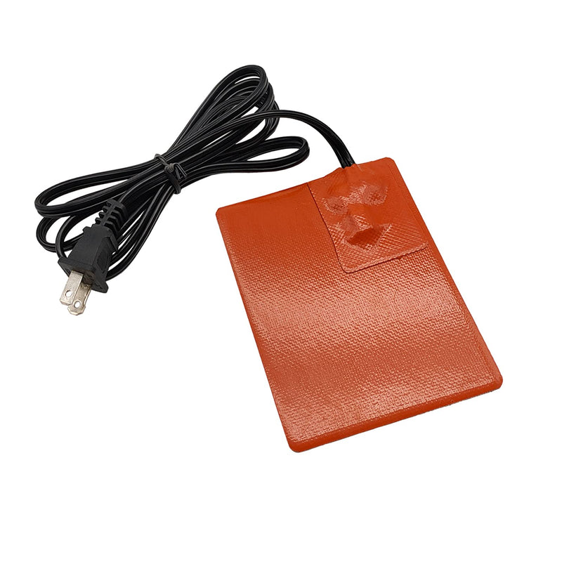 Car Engine Heater Pad Silicone Engine Heater Pad,Car Truck Oil Pan Heating Pad for Metal Surface, Heater Protector Inside,150W 120V 4" x 5" 3M Self-Adhesive 68" Long Power Cord 2 Pcs