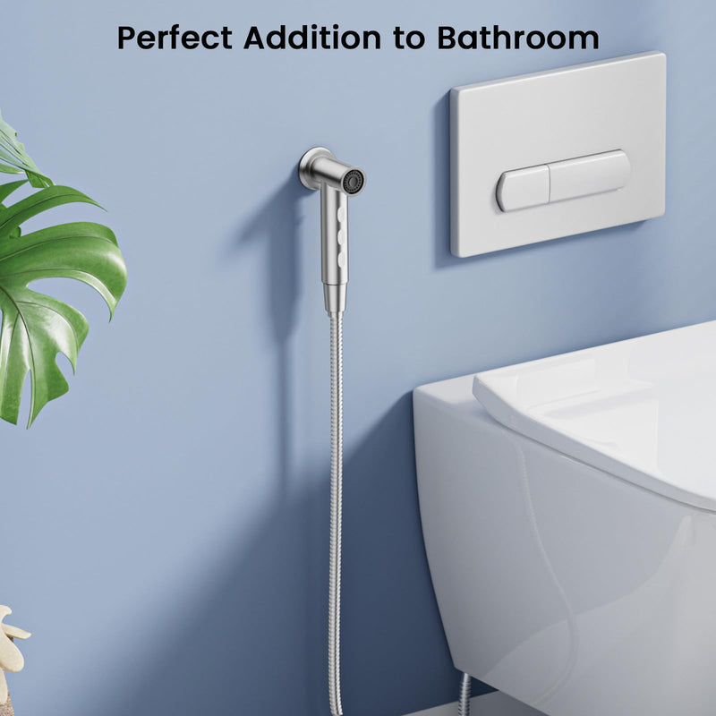 FEELSO Handheld Bidet Sprayer for Toilet, Adjustable Water Pressure Jet Spray Toilet with Bidet Hose for Diaper Sprayer Kit, Feminine Baby Wash, Pet Shower & Muslim Shower